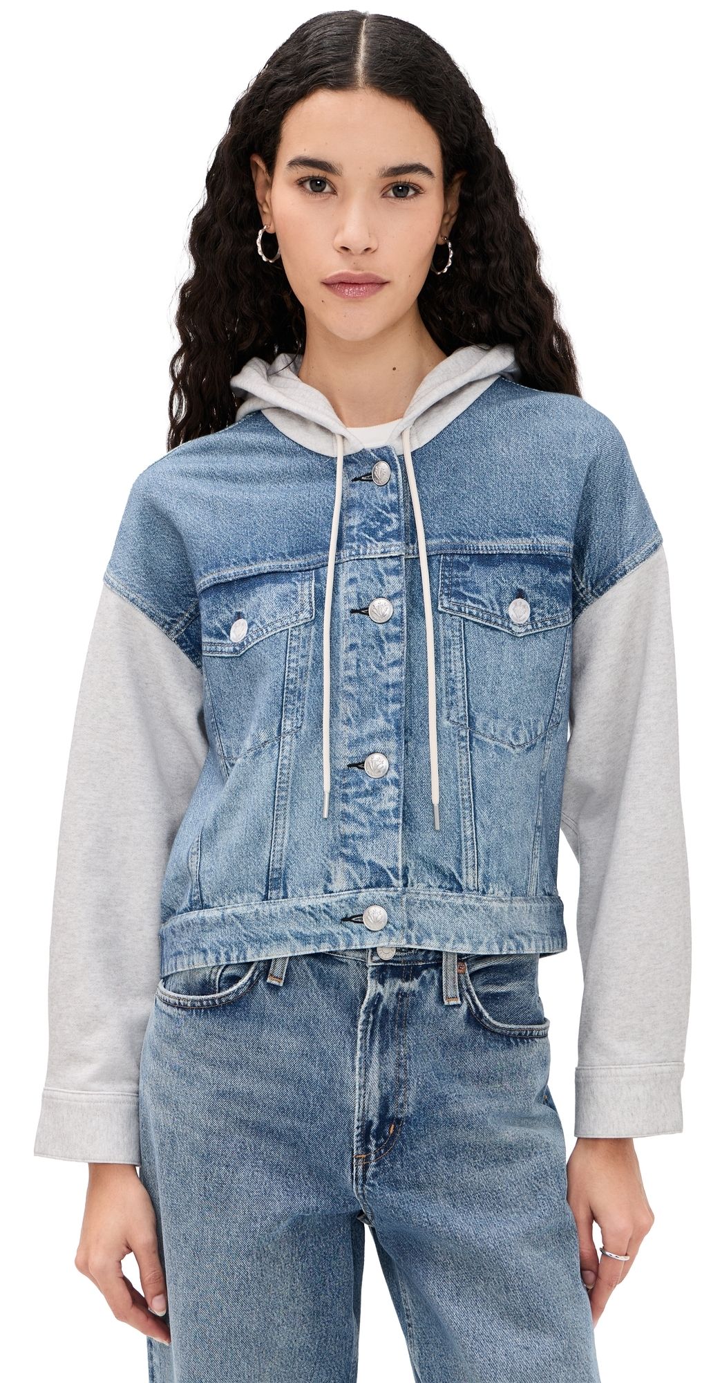 rag & bone Miramar Terry Combo Hooded Jacket Sport XXS