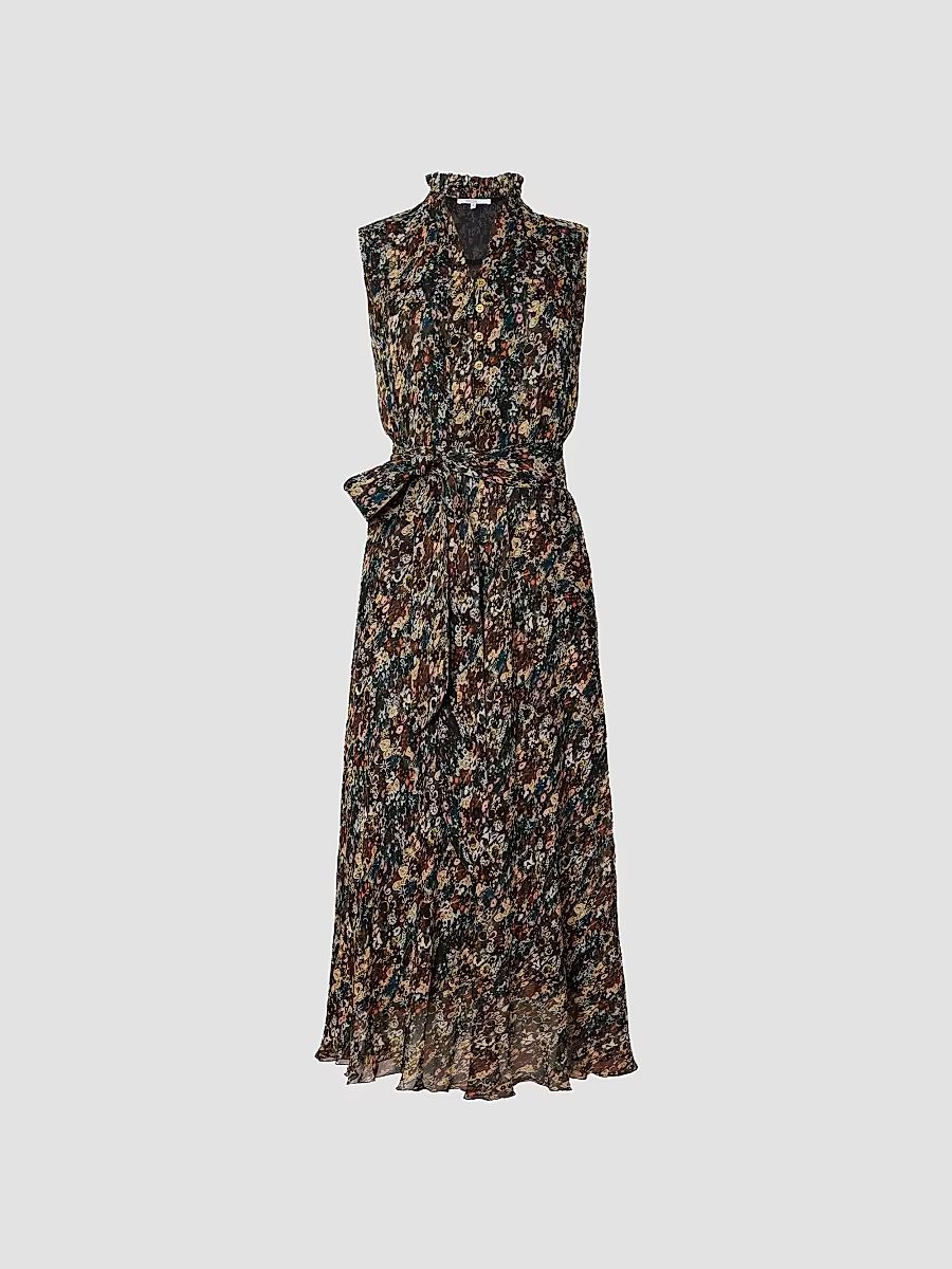 Santorelli Women's Nirva Floral Midi Dress - Evergreen Multi - Size 16