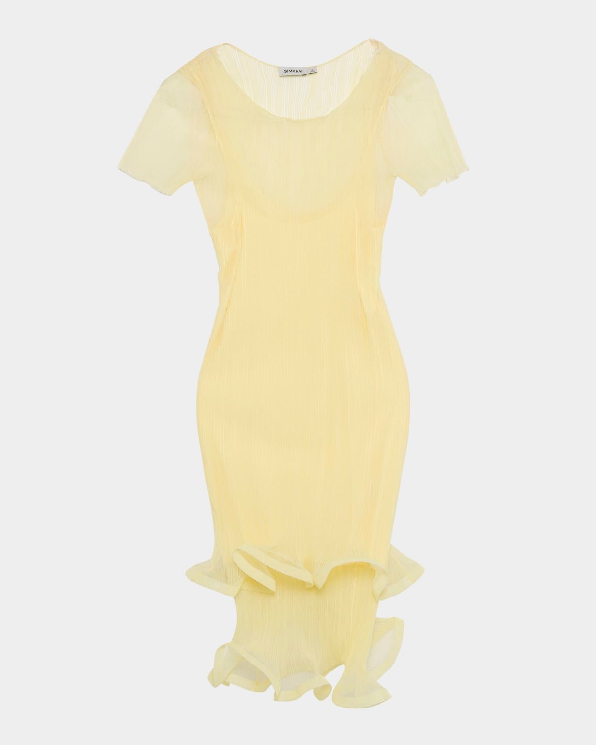 Jett Short-Sleeve Ruffle Dress