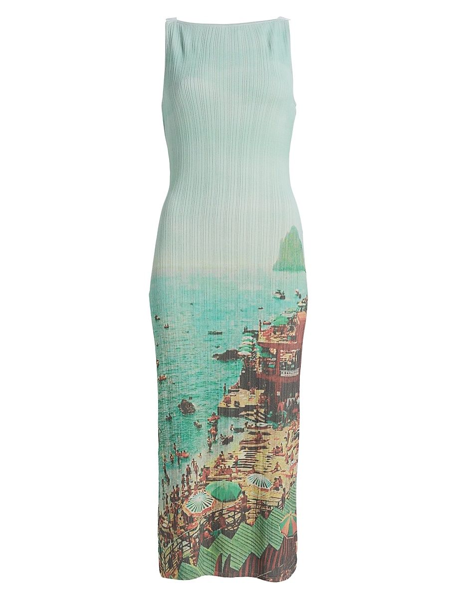 Women's Bryn Printed Body-Con Midi-Dress - Endless Summer - Size XL