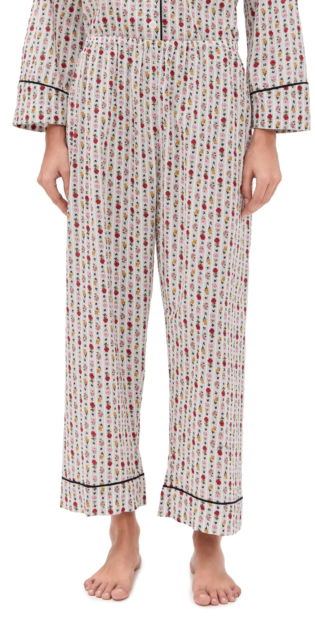 THE GREAT. The Easy Sleep Pants Ribbon Floral 1