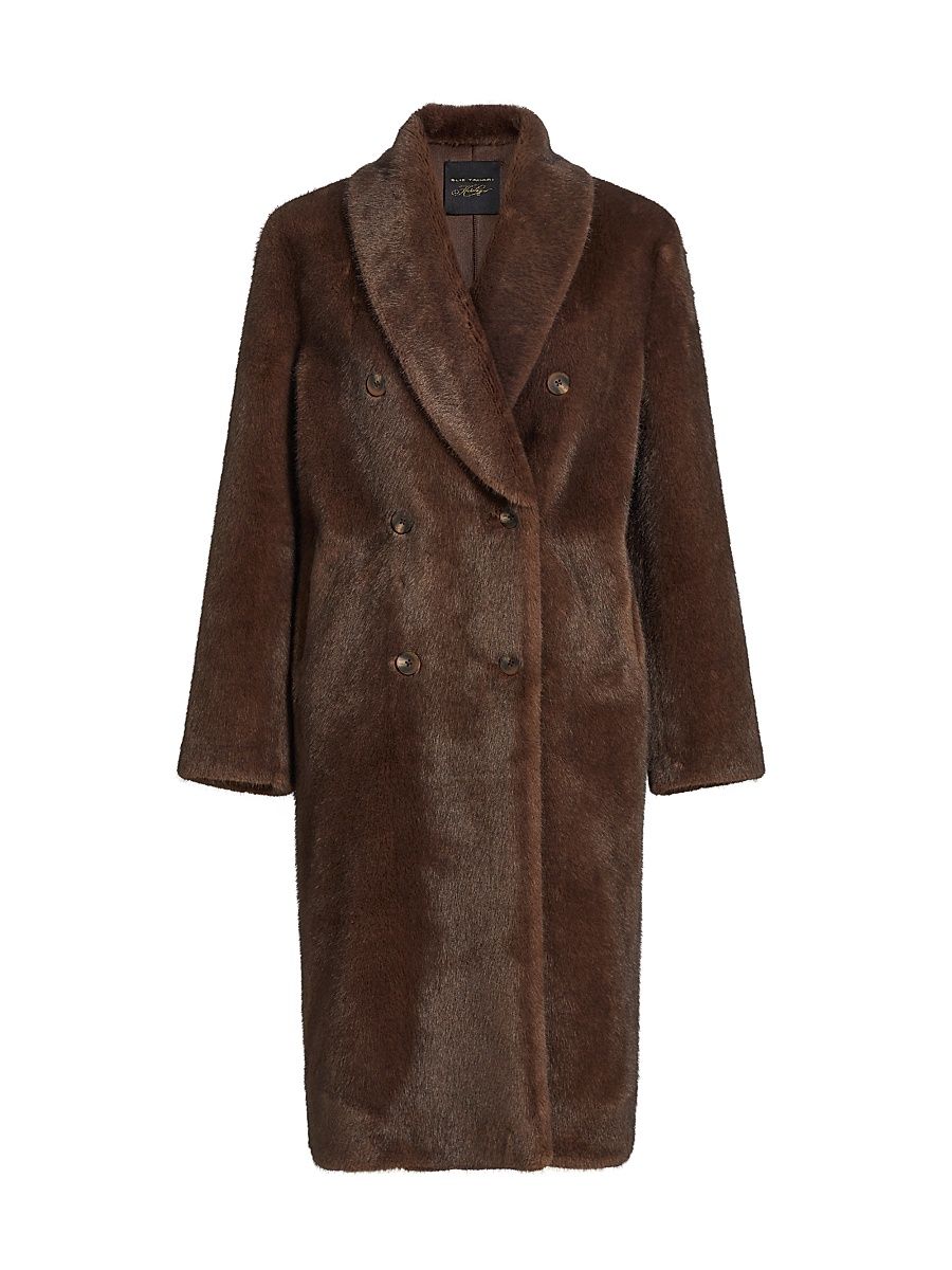 Women's Heritage Bianca Faux Fur Coat - Cocoa Mink - Size XL