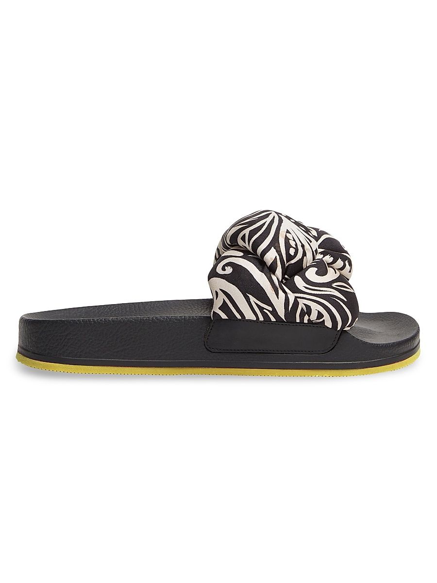 Women's Treccia Slides - Fauve Black - Size 7 Sandals