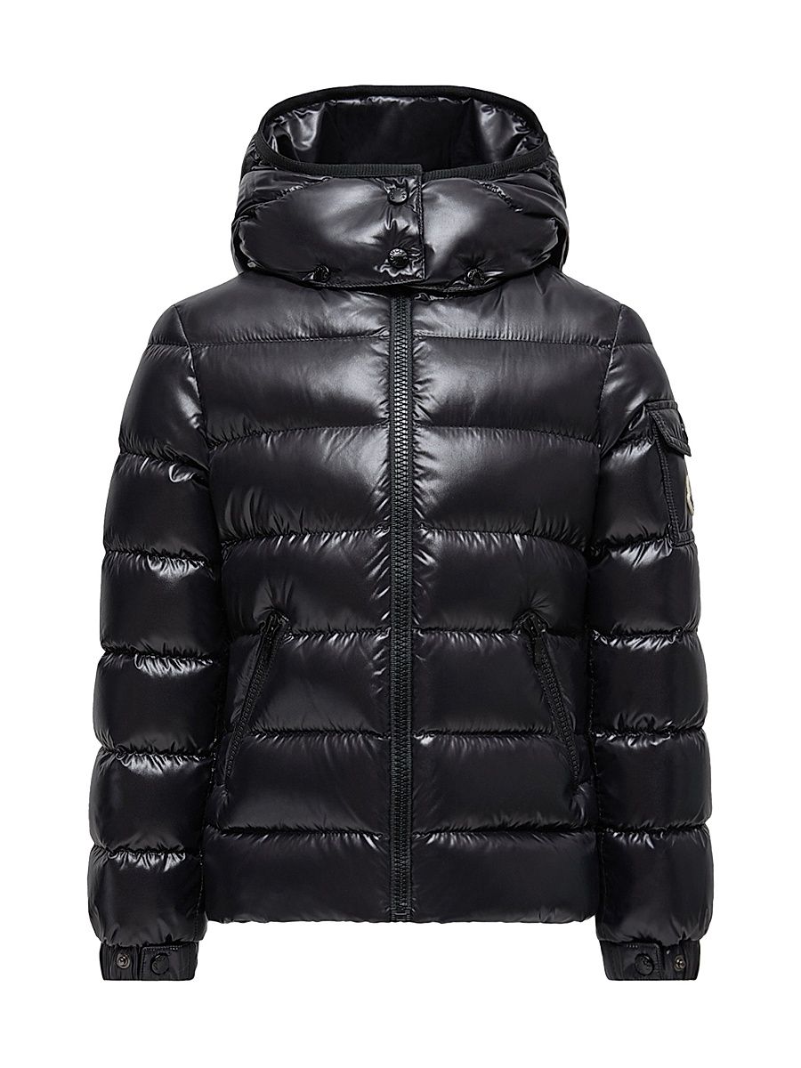 Little Girl's & Girl's Bady Zip Up Down Jacket - Black - Size 12