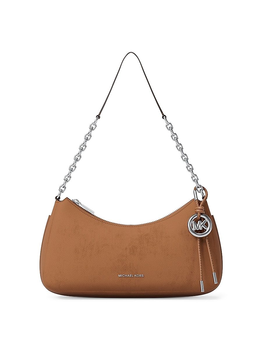 Women's Nolita Medium Chain Leather Pouchette - Luggage