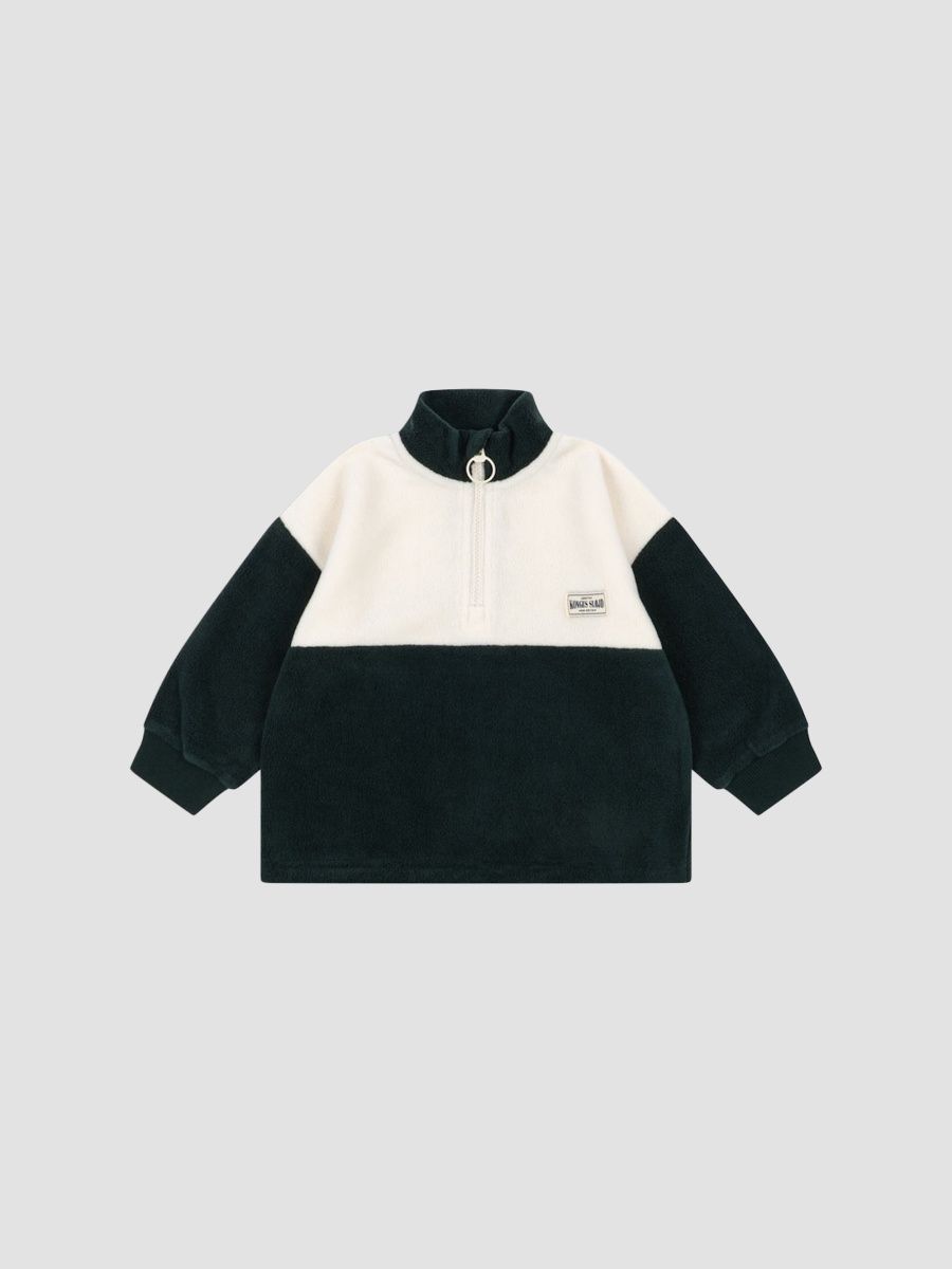 Konges Slojd Boy's Baby Boy's,Little Boy's & Boy's Tavi Half-Zip Pullover - Scarab - Size 9 Months