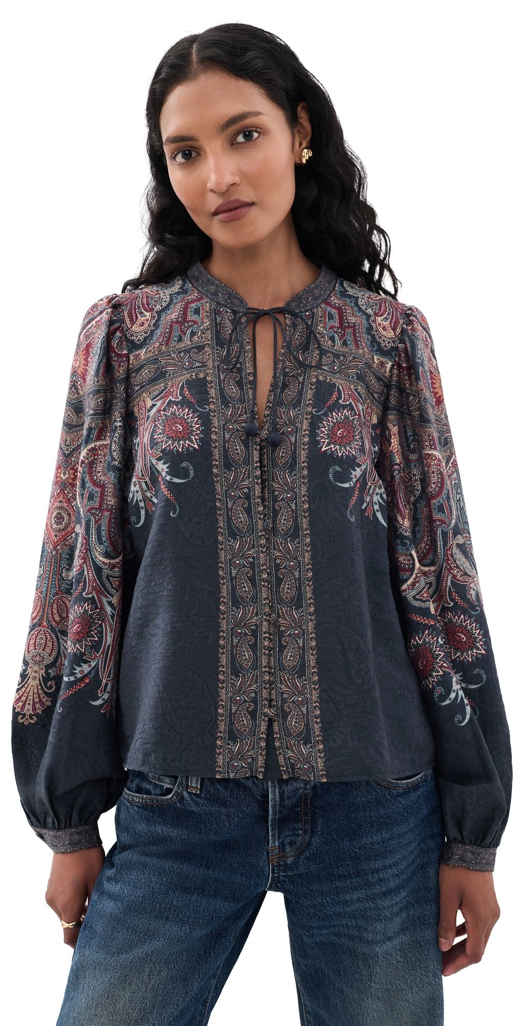 Sea Hyacinth Top Navy XS