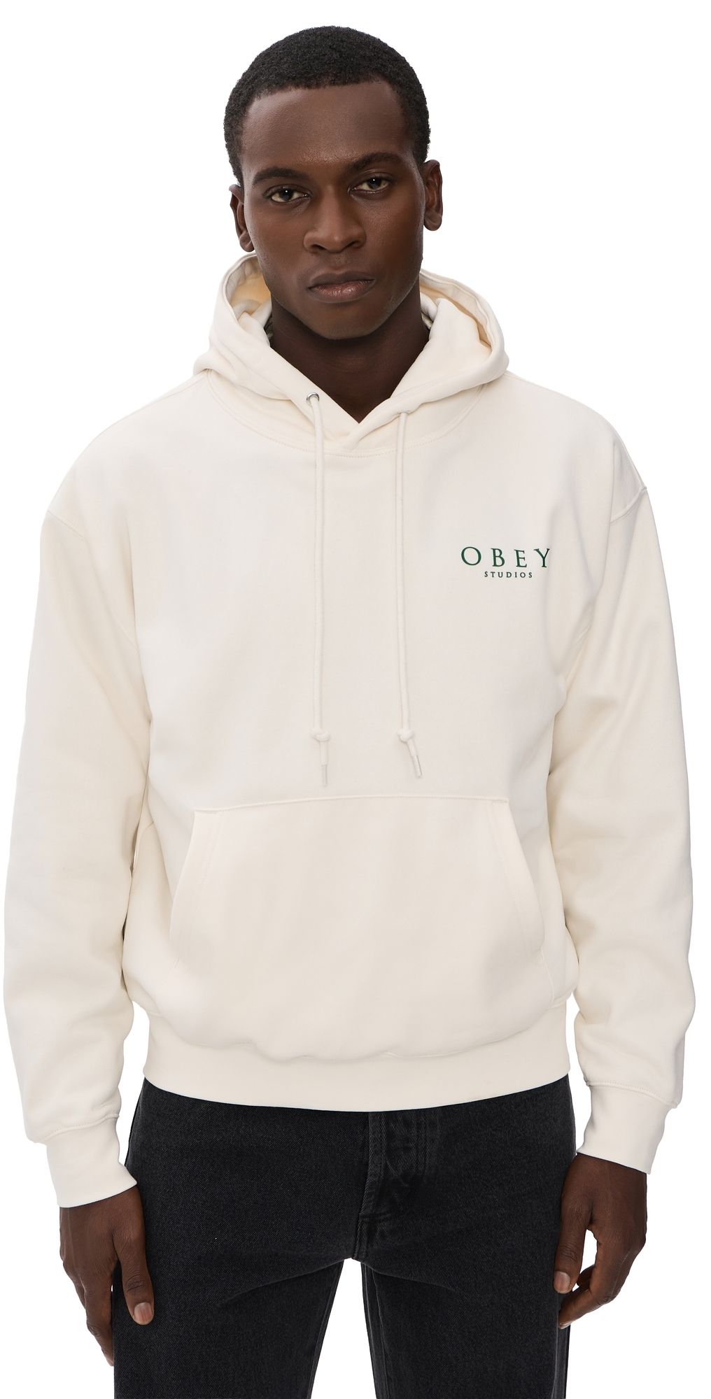 Obey Flores Robus Hooded Sweatshirt Unbleached S