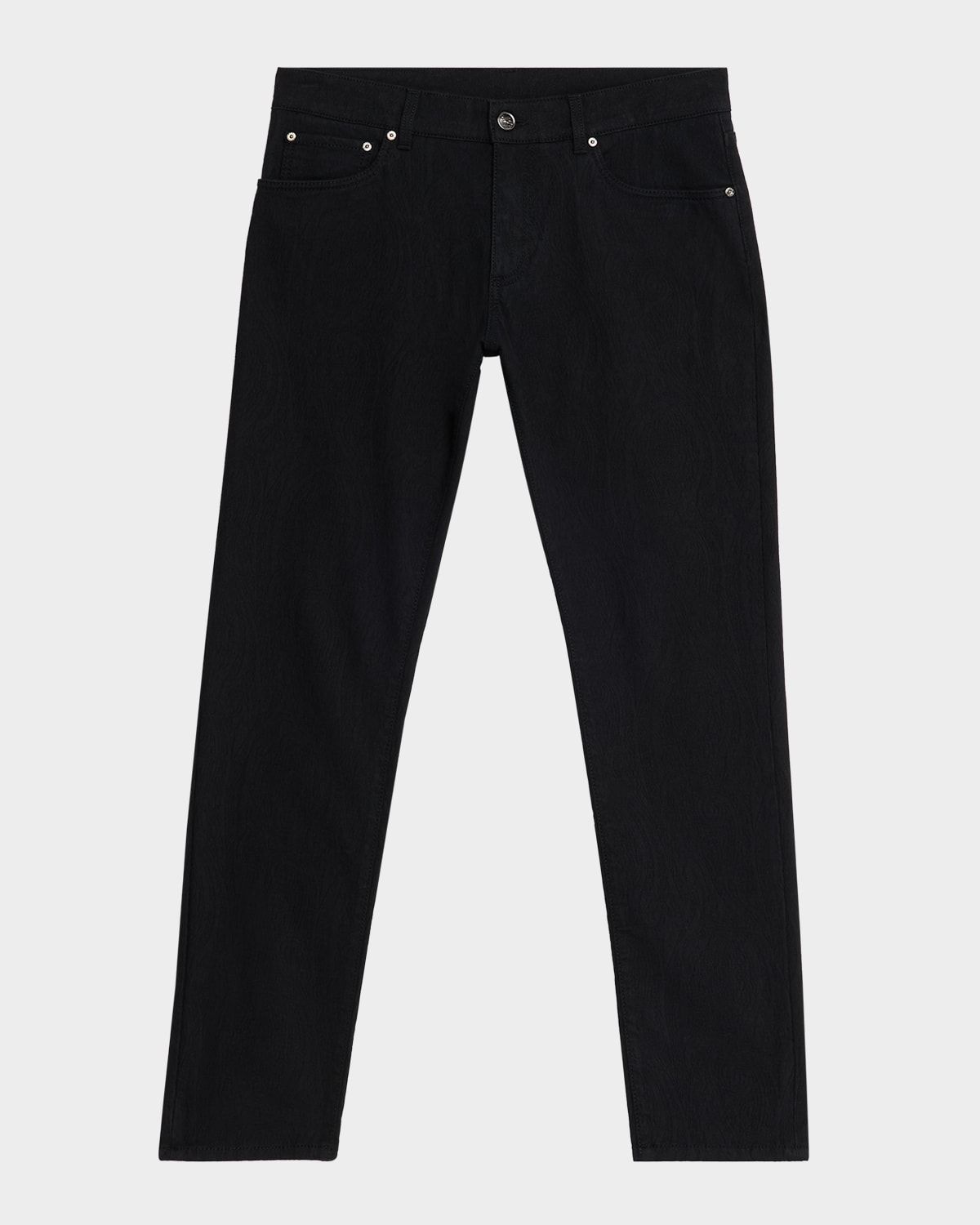 Men & apos;s Tonal Jacquard Denim Straight-Leg Jeans
