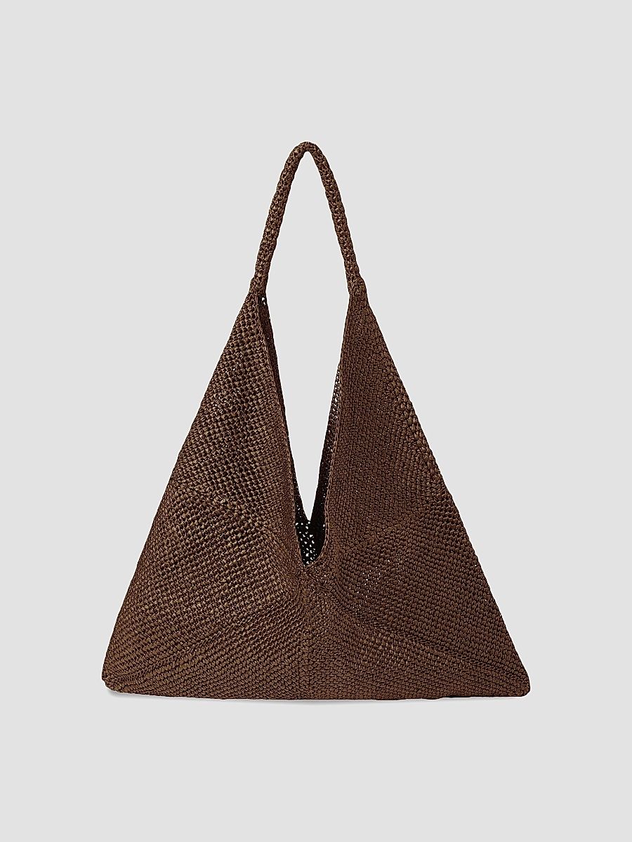 A. L.C. Women's Sid Woven Shoulder Bag - Chocolate