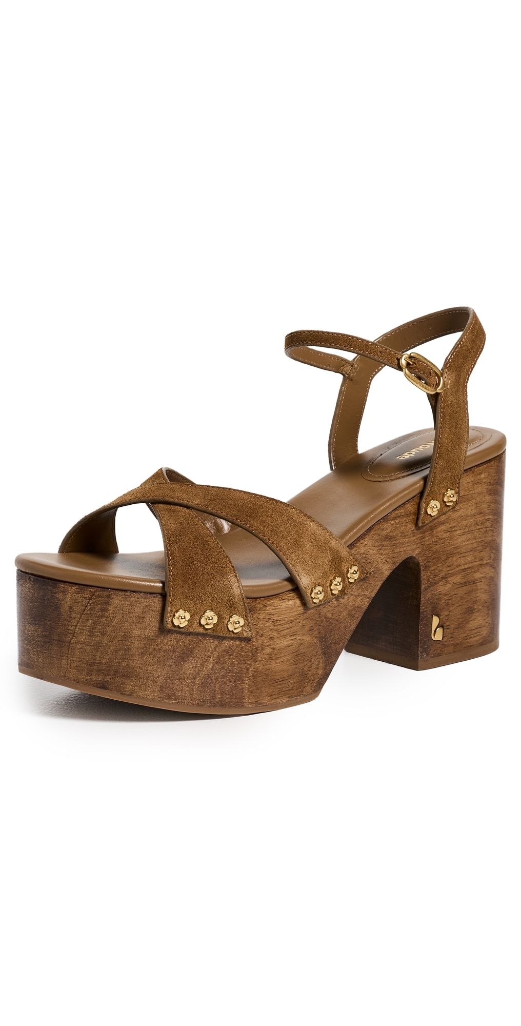 Larroudé Talitha Sandals Russet Suede 6