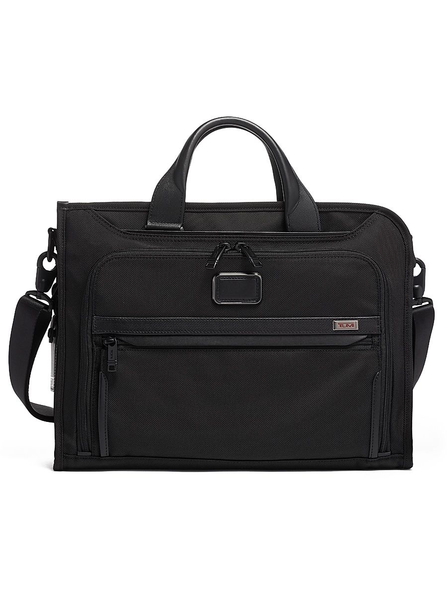 Men's Alpha 3 Slim Deluxe Portfolio - Black