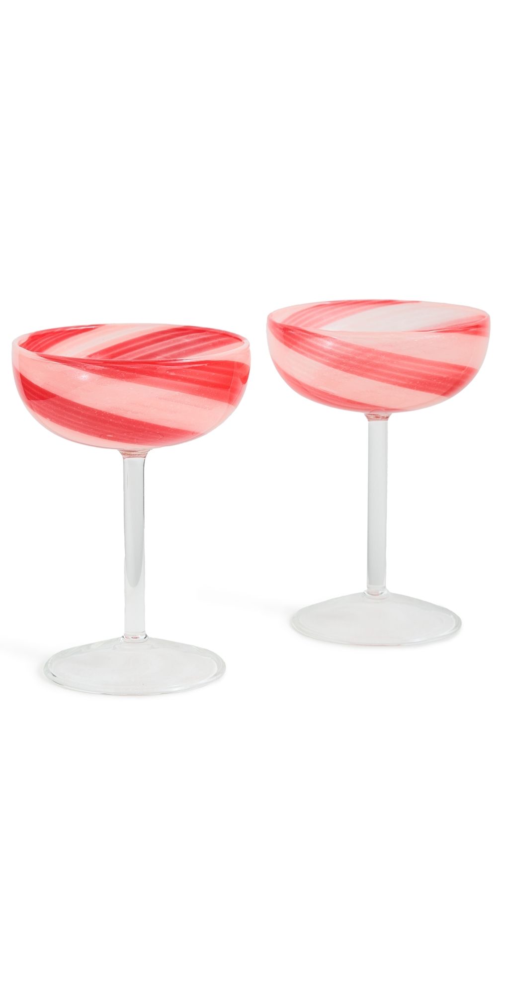 FAZEEK Swirl Coupes (Set of 2) Red/Pink One Size