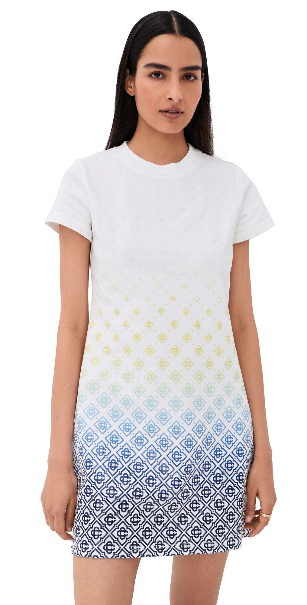Casablanca AOP Monogram T-Shirt Dress Monogram Gradient S