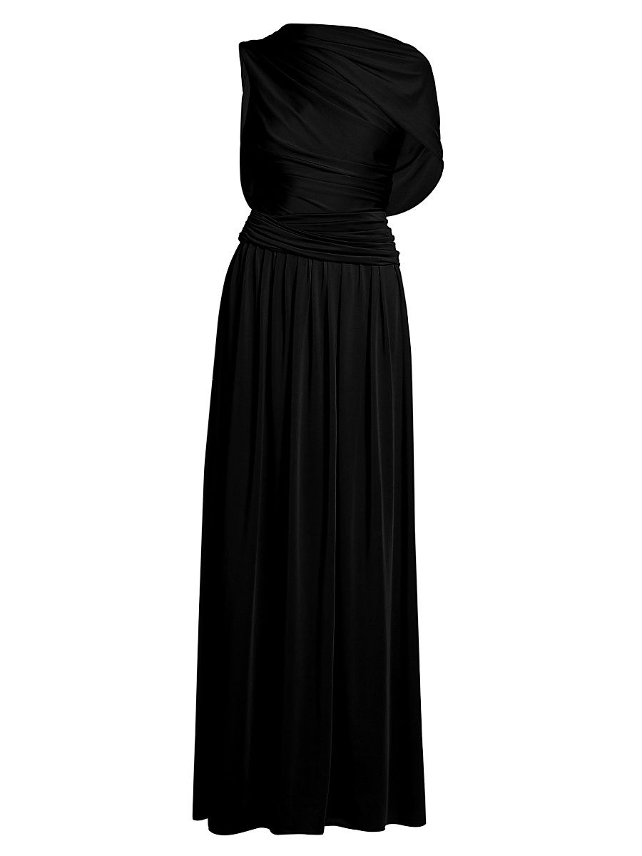 Women's Delphi Draped Maxi Dress - Black - Size 4