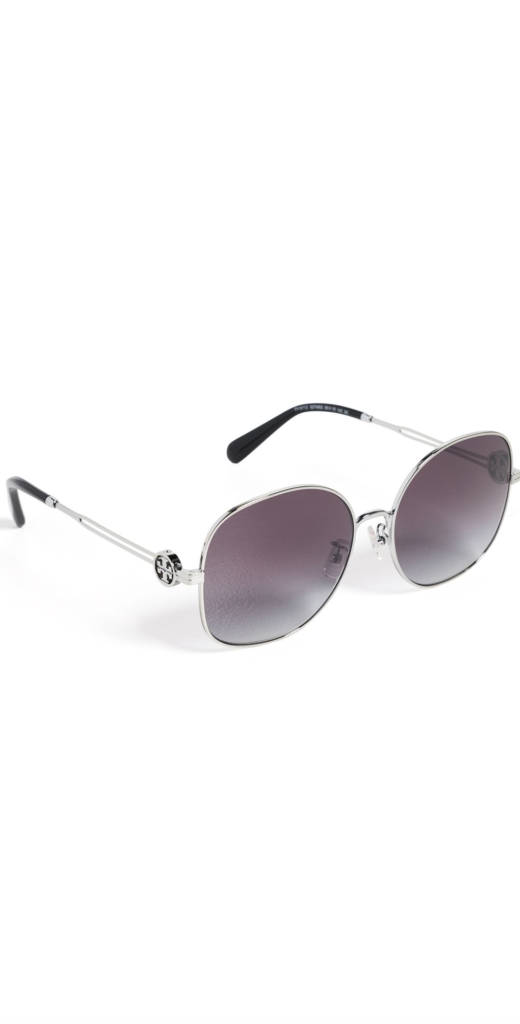 Tory Burch Miller Metal Sunglasses Silver One Size