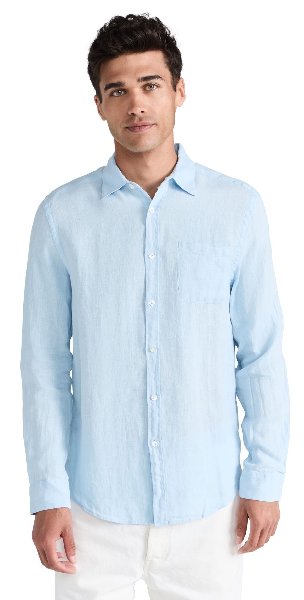 Portuguese Flannel Linen Shirt Sky L