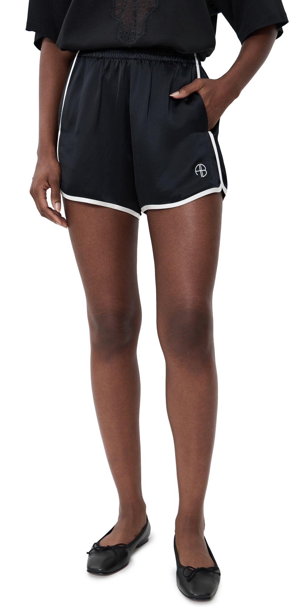 ANINE BING Eva Shorts Black S