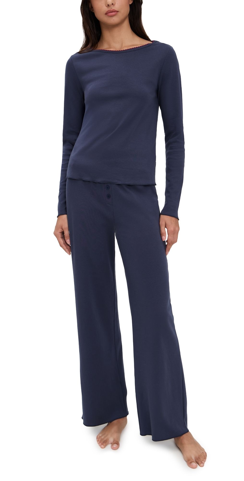 Cozyland by Morgan Lane Ellie Pajama Set Slate XL