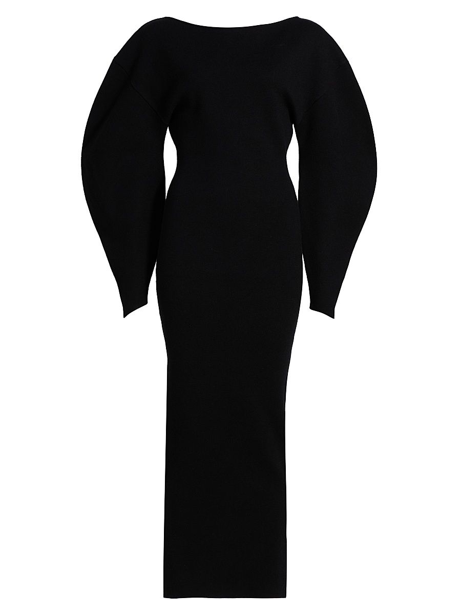 Women's Randy Knit Maxi Dress - Black - Size Small