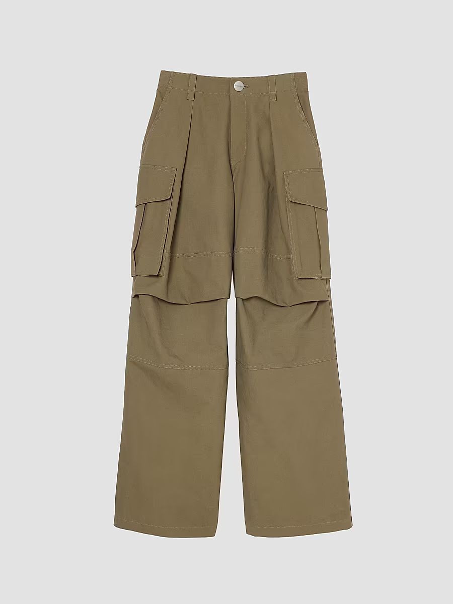 Women's Oversized Cargo Pants - Utility Khaki - Size 10