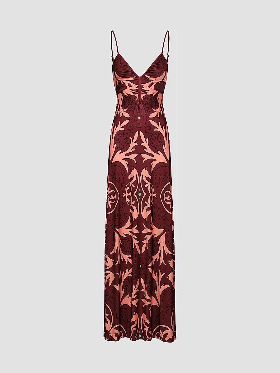 Women's Nuestra Tierra Maxi Dress - Wine - Size 6