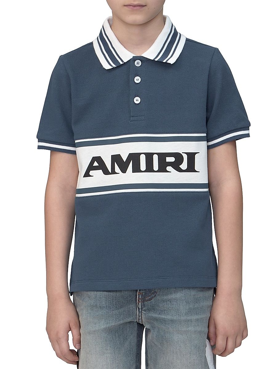 Little Boy's & Boy's Amiri Sport Polo Shirt - Dark Indigo - Size 4