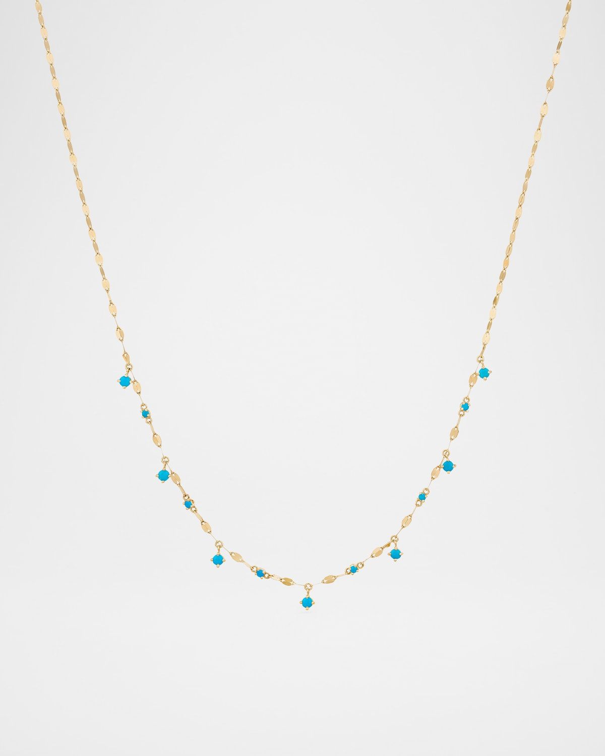 Solo Turquoise Rain Necklace