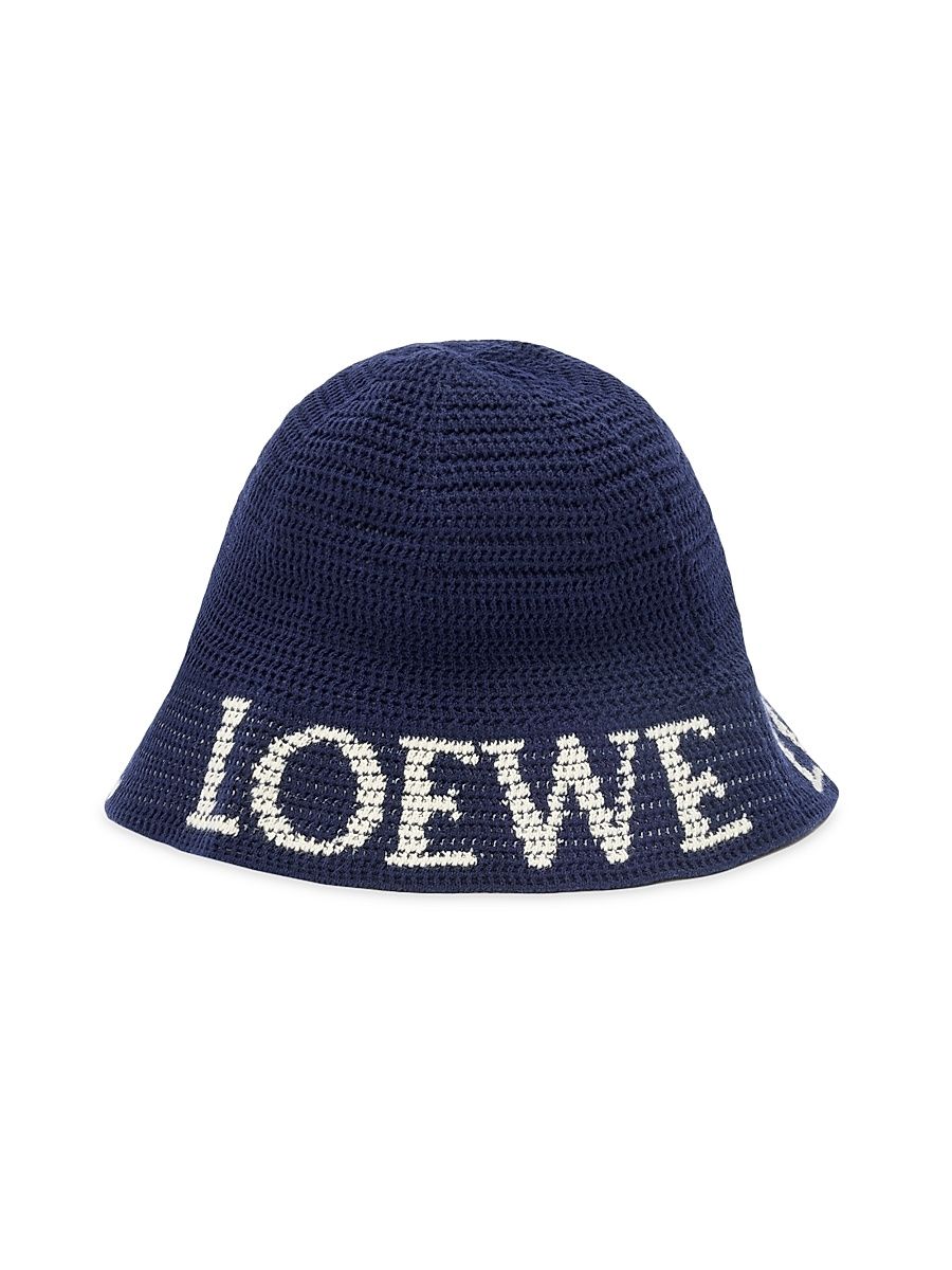 Men's LOEWE x Paula's Ibiza Knit Bucket Hat - Deep Navy