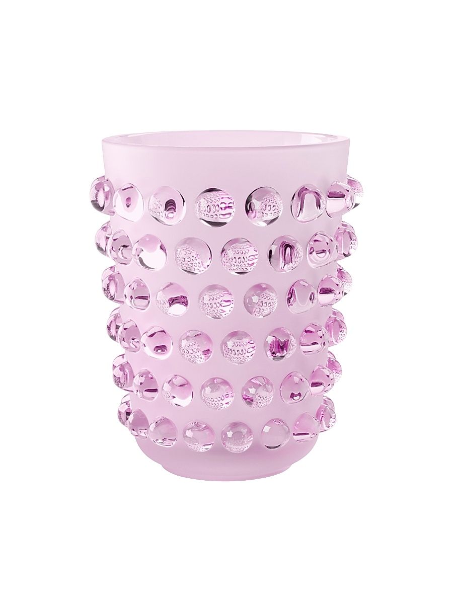 Mossi Crystal Vase - Pink Lustr