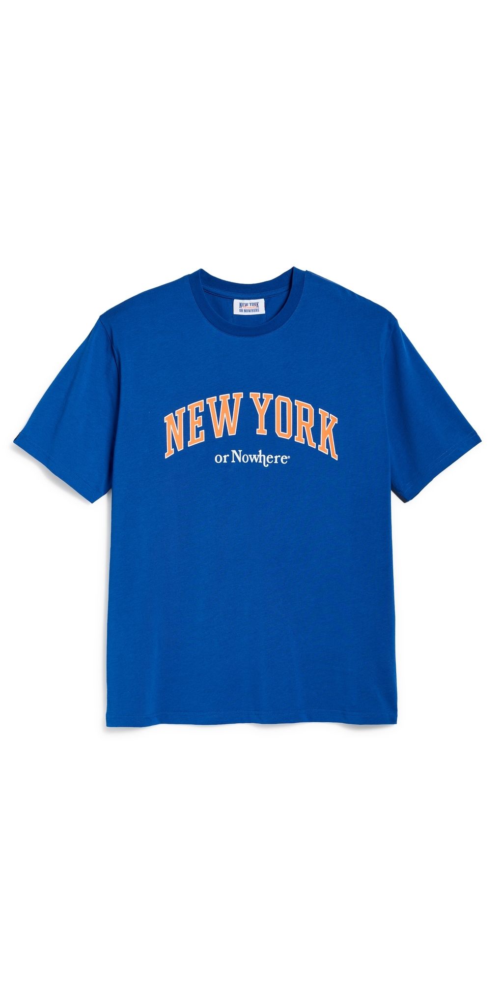 New York or Nowhere Knicks Trophies T-Shirt Royal Blue Garment Dye L