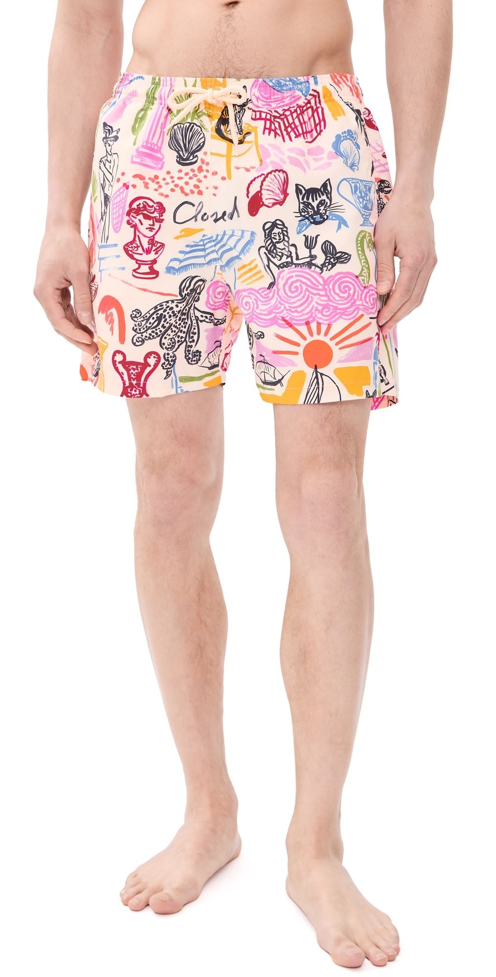 Closed Printed Swim Shorts Multi Colour L