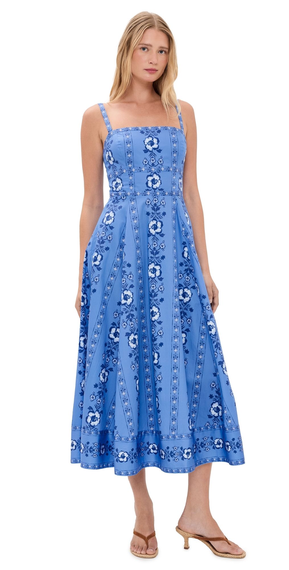 Hill House Home The Margot Midi Dress Arcadia Border S