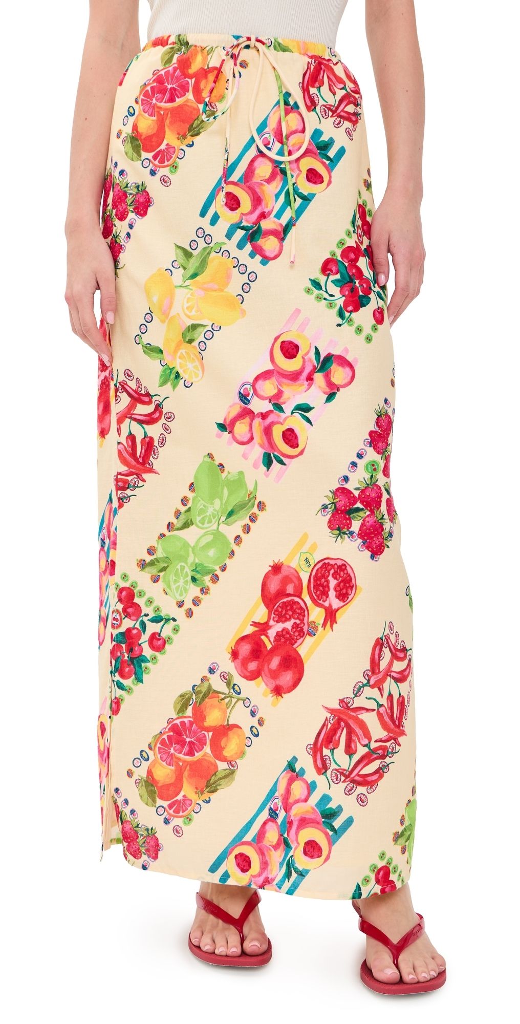 Never Fully Dressed Fruit Mabel Skirt Cream 10