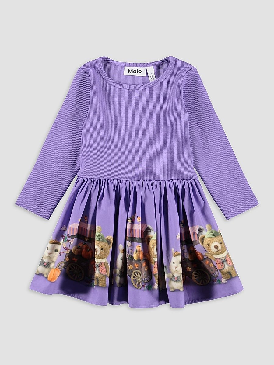 Baby Girl's & Little Girl's Candi Cotton Long-Sleeve Dress - Flower Market - Size 6 Months