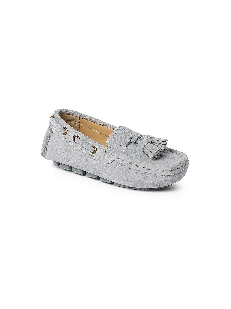 Baby Boy's, Little Boy's & Boy's Suede Driving Loafers - Grey - Size 11 (Child)