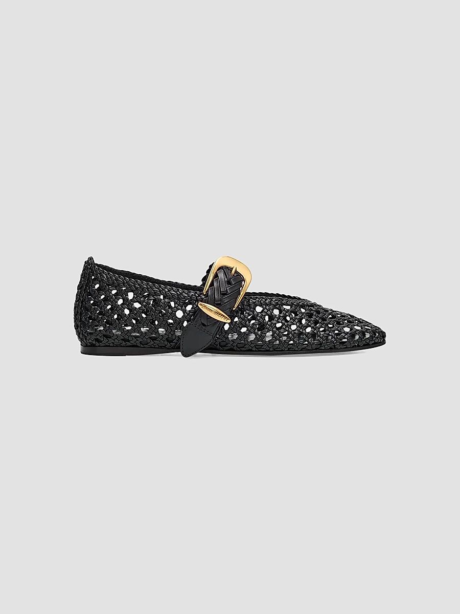 Women's Alchemy Leather Ballet Flats - Black - Size 11