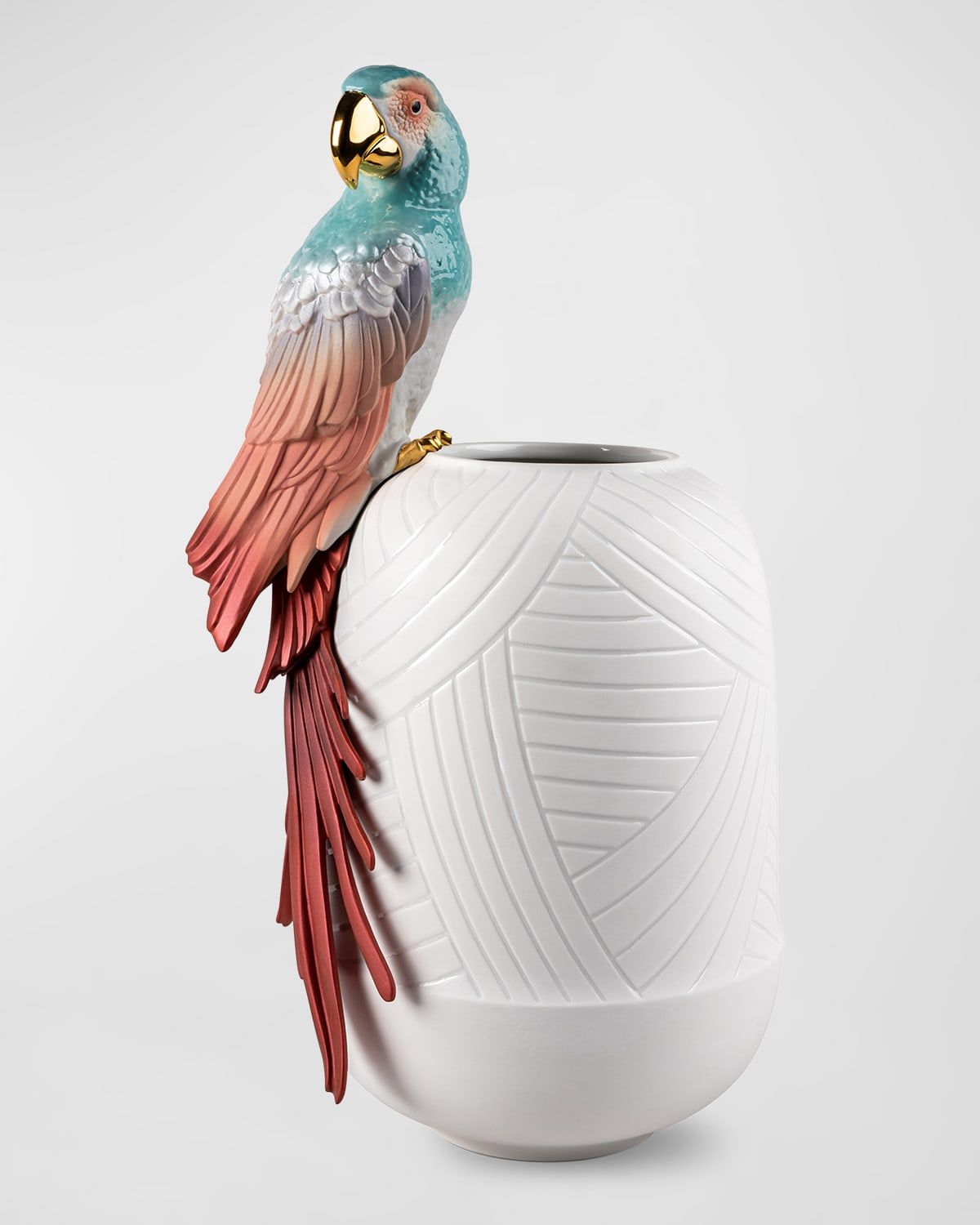Macaw Bird Vase