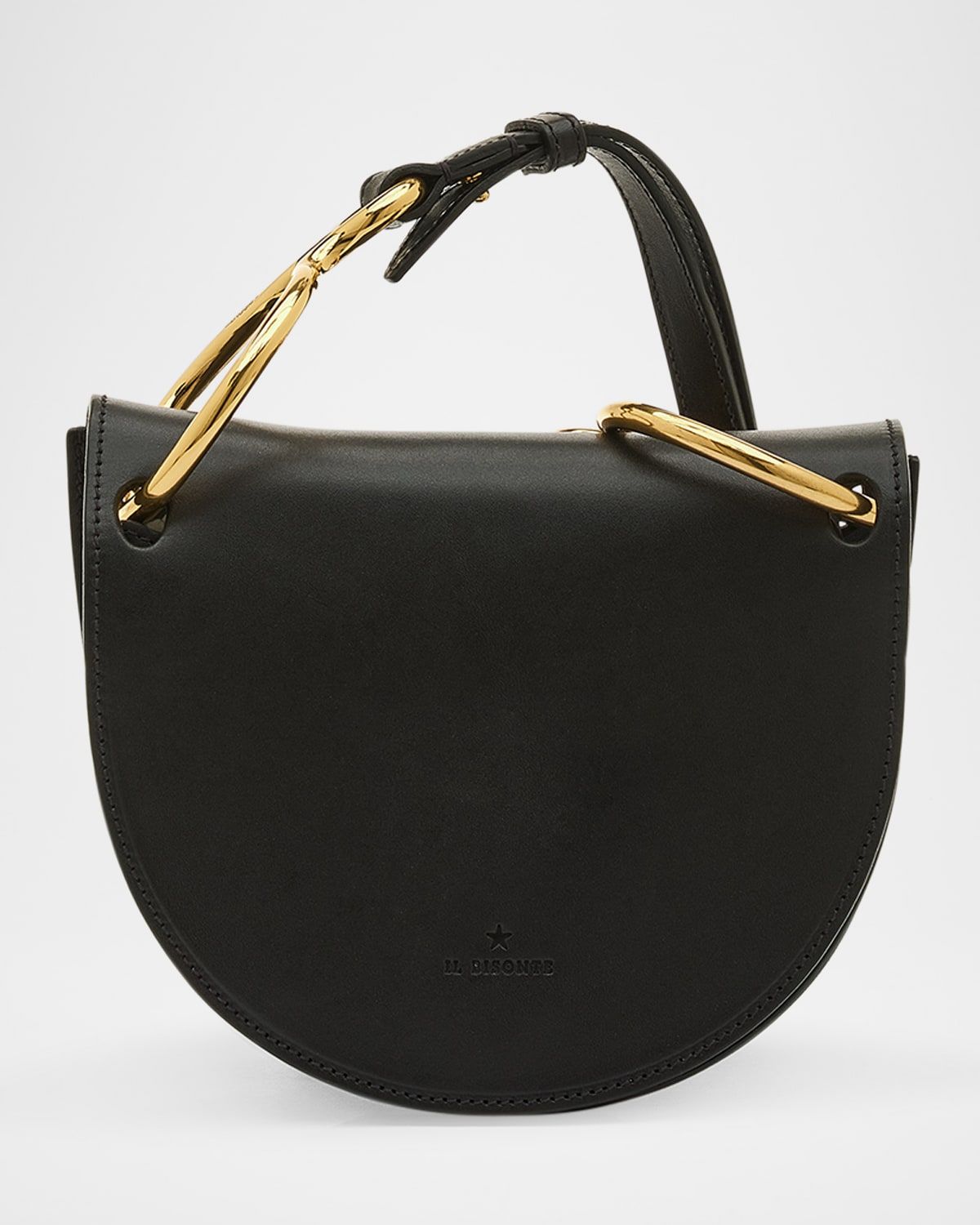 Consuelo Ring Flap Leather Crossbody Bag