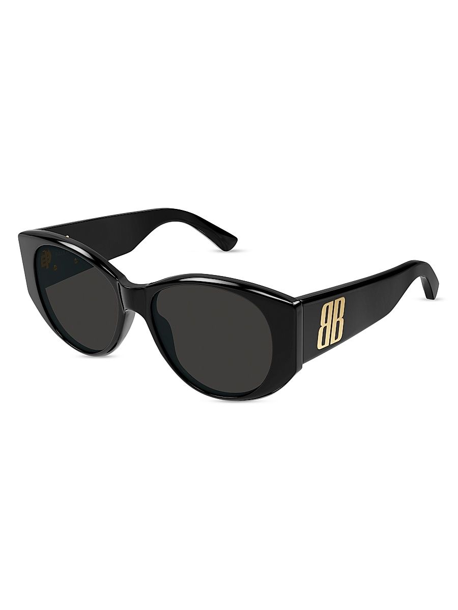 Women's Nano 55MM Cat-Eye Sunglasses - Black