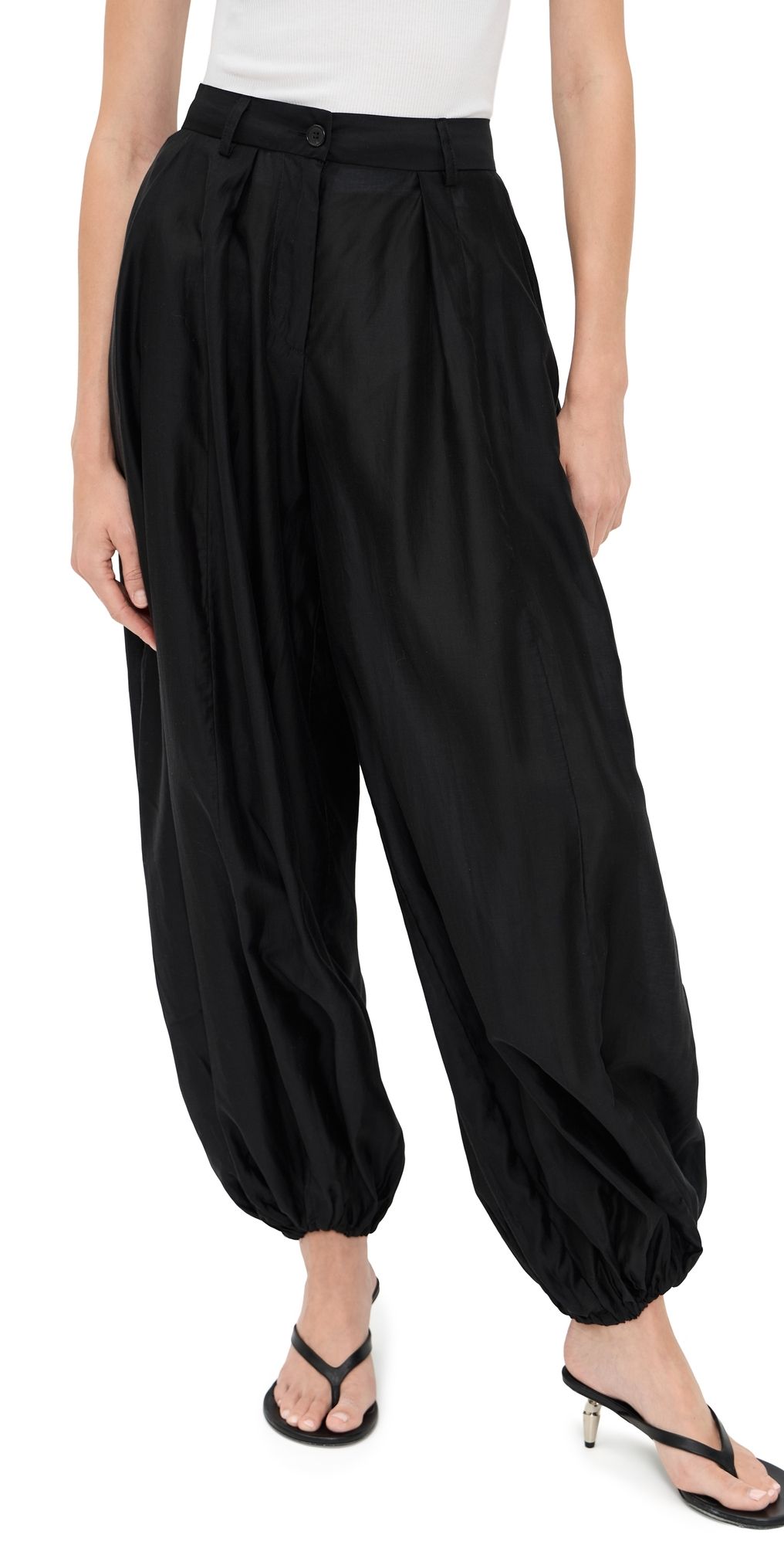 The Latest Dilan Mussola Leggera Pants Black 40