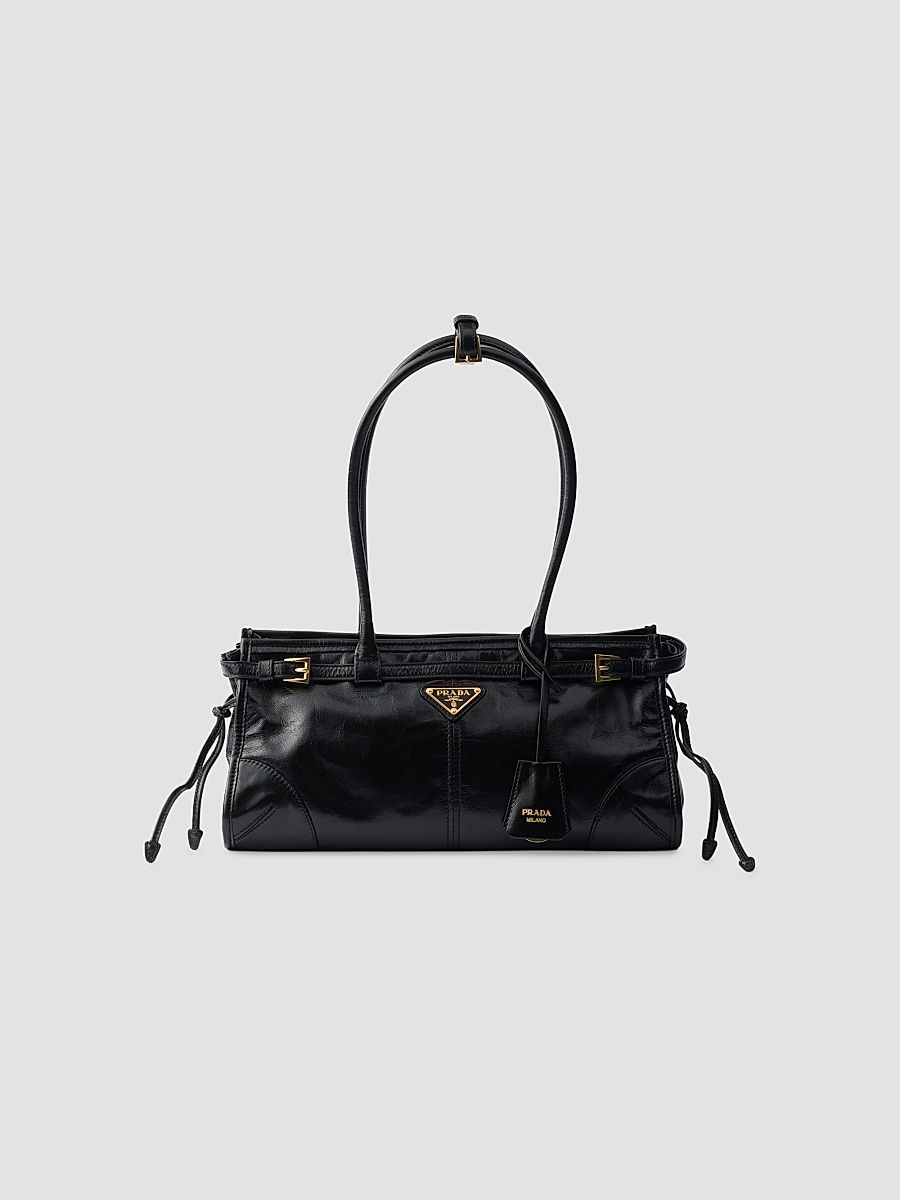 Women's Bonnie Medium Top Handle Leather Bag - Black