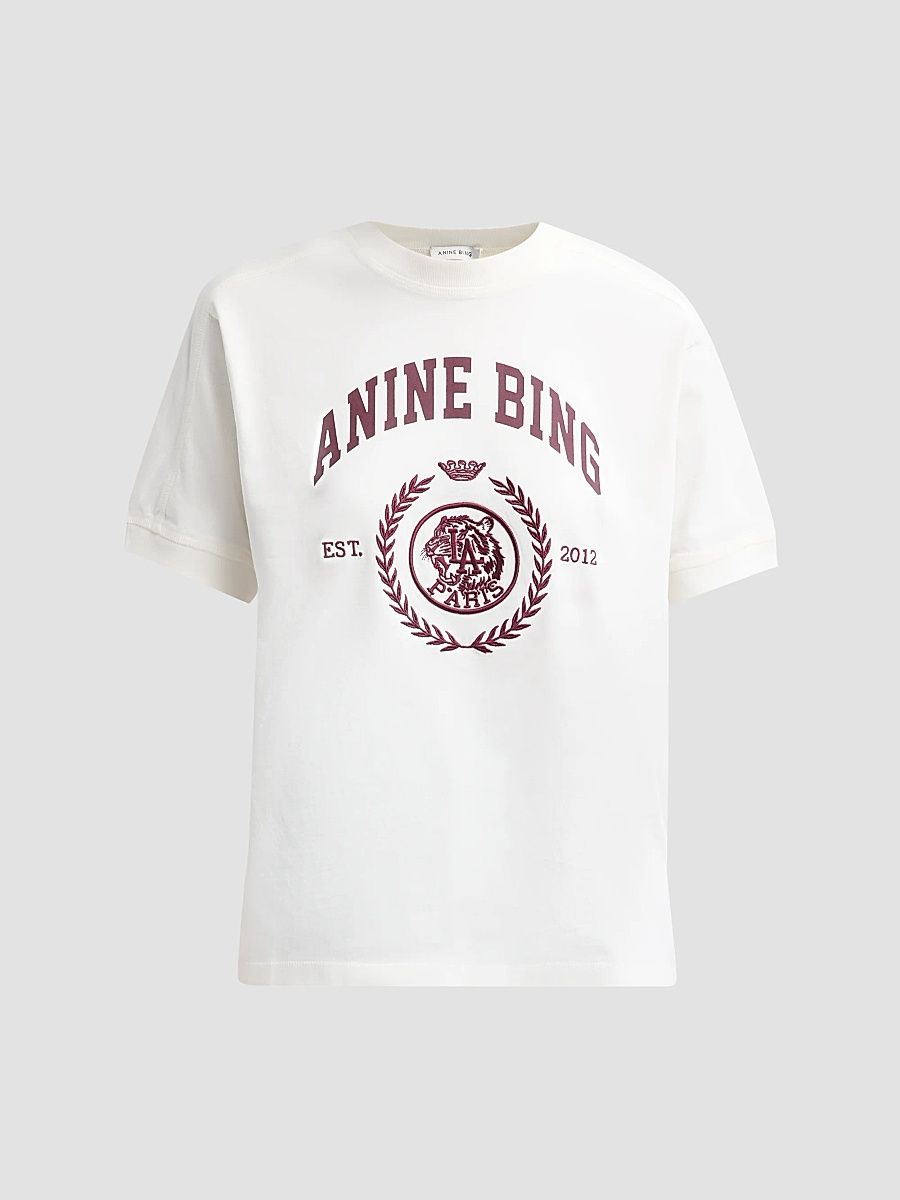 Women's Jaylin Logo Jersey T-Shirt - Ecru - Size XS