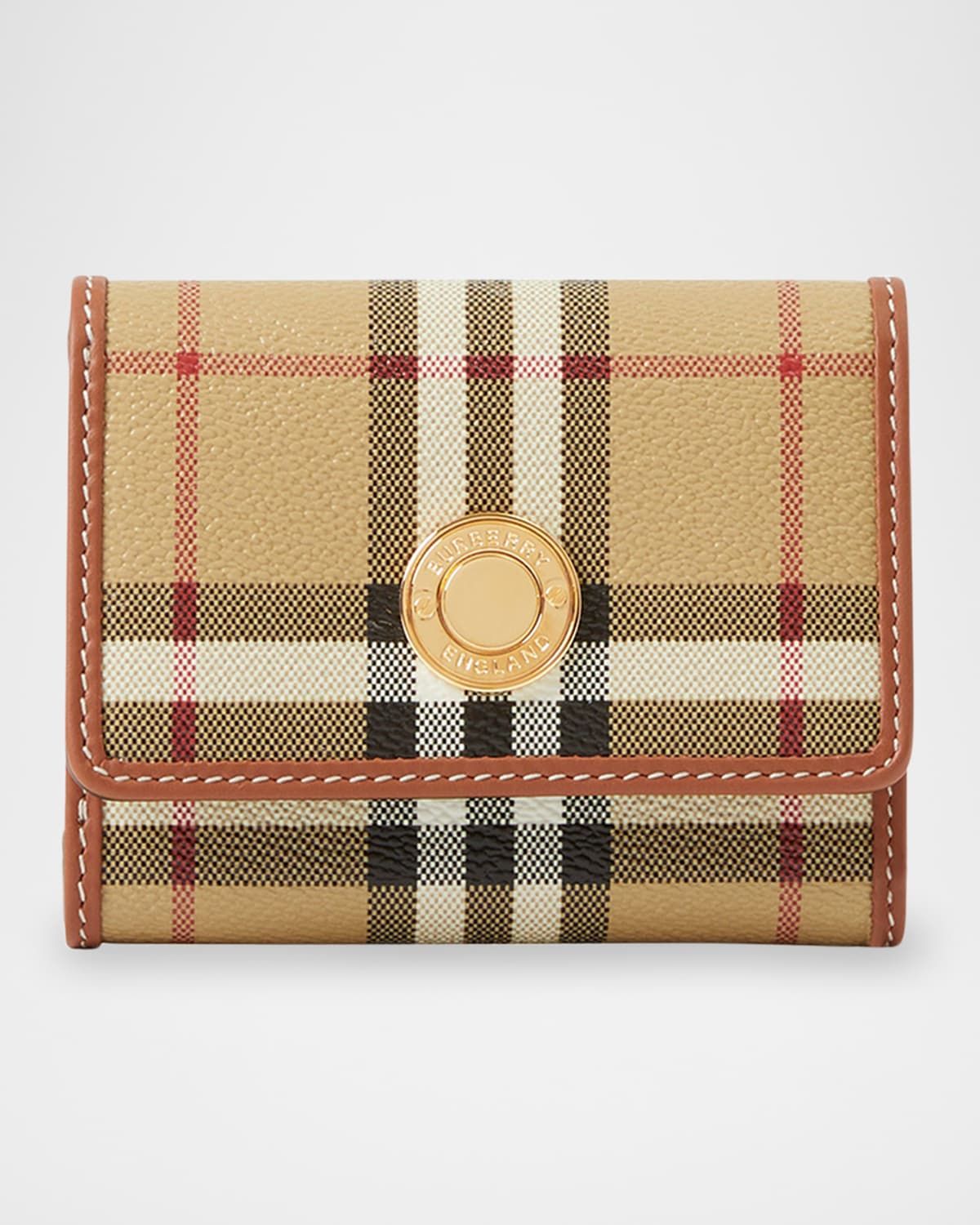 Lancaster Check Folding Wallet