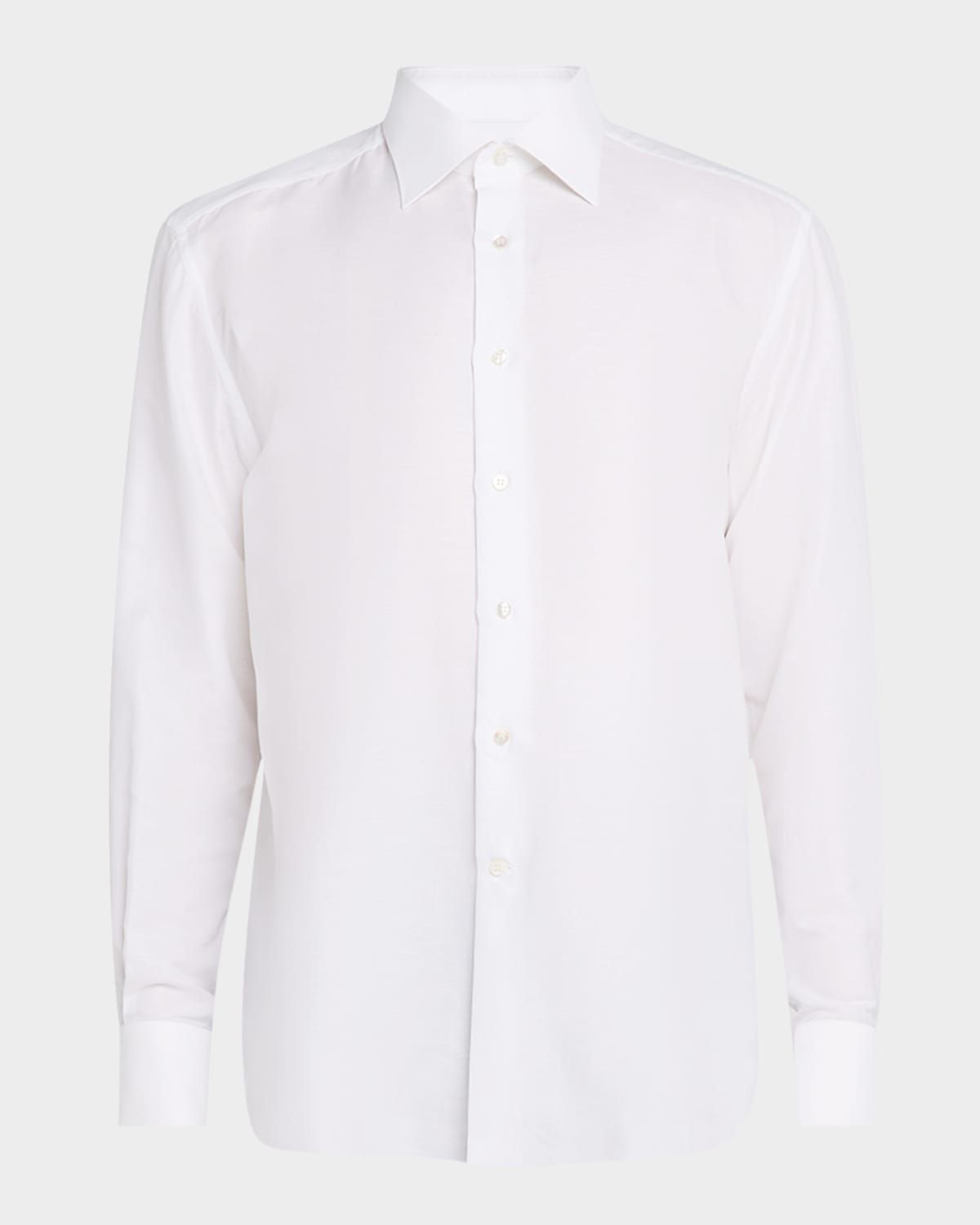 Men & apos;s Cotton-Linen Dress Shirt