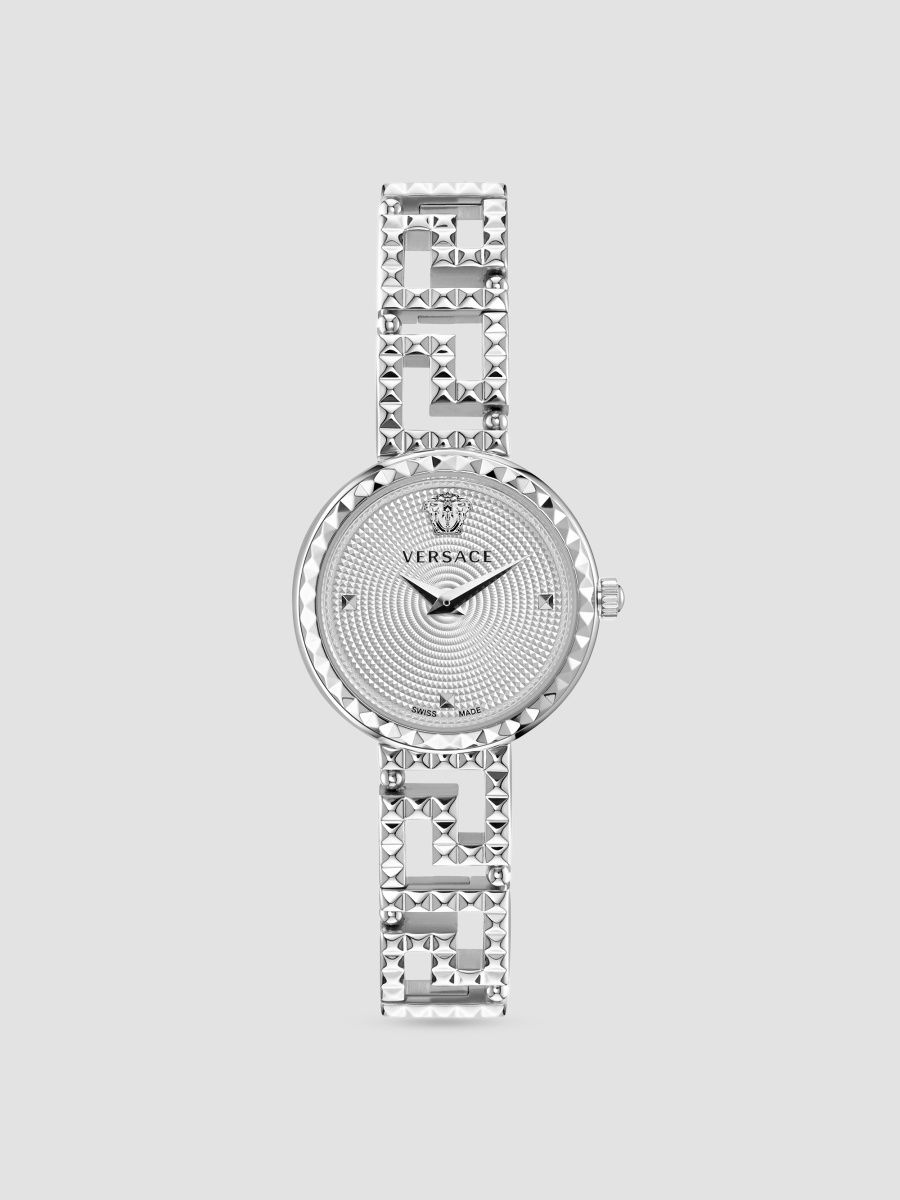 Versace Women's Greca Goddess Stainless Steel Bracelet Watch/28MM - Silver