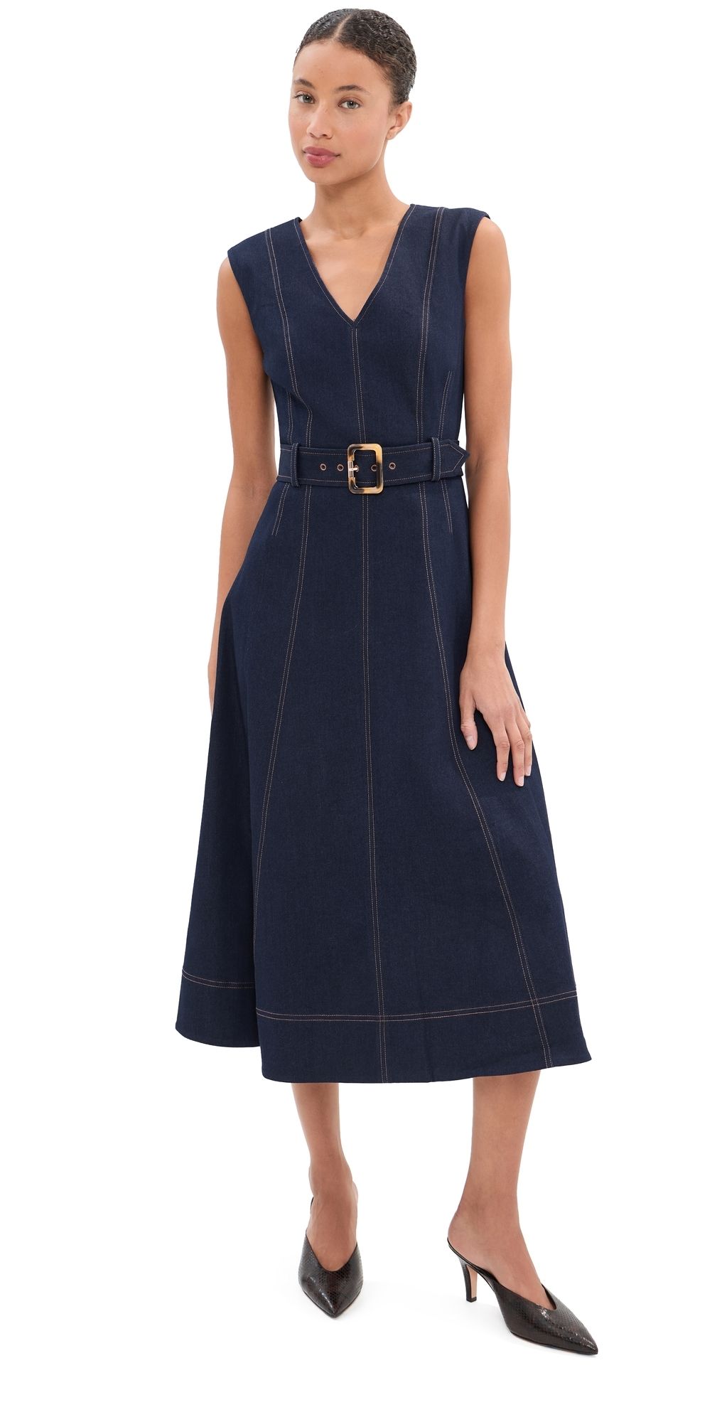 Veronica Beard Cosette Dress Midnight Wash 2