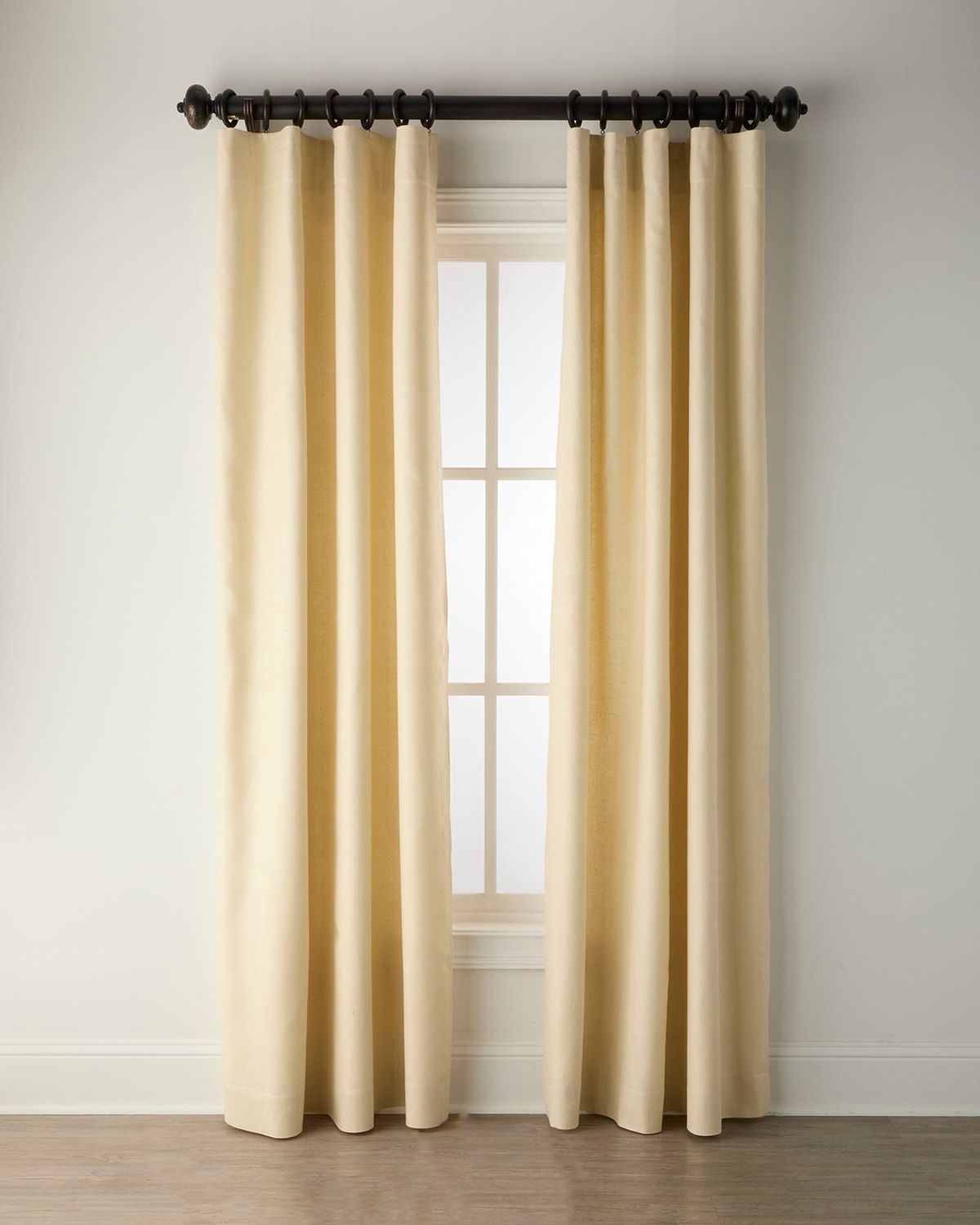 Camden Light-Filtering Silk Drapery Panel, 50" x 108"