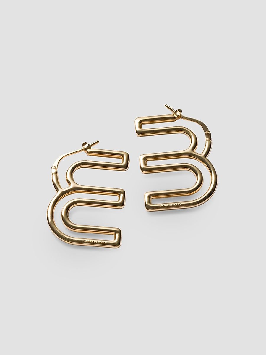 Women's Metal Earrings - Gold