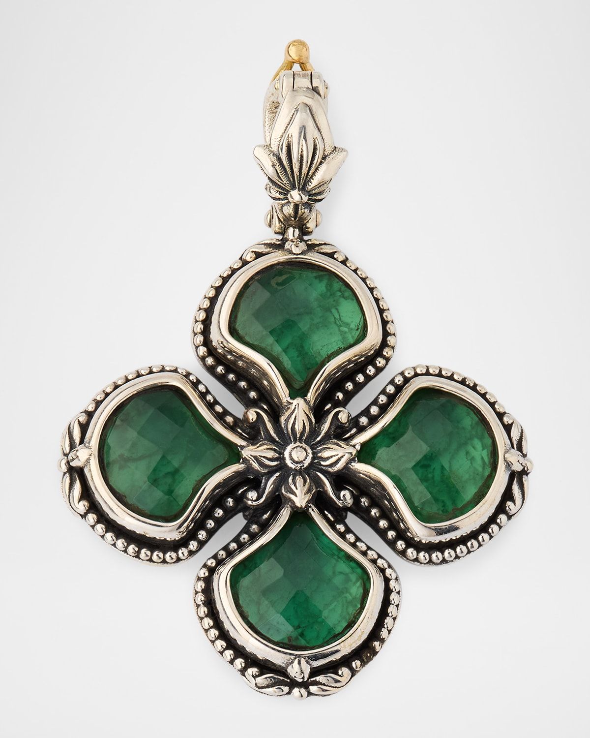 Ivy Two-Tone Avernturine and Mother-Of-Pearl Charm Enhancer